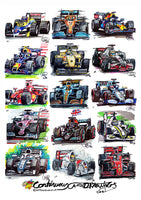 #ContinuousCar poster print collection | Formula 1