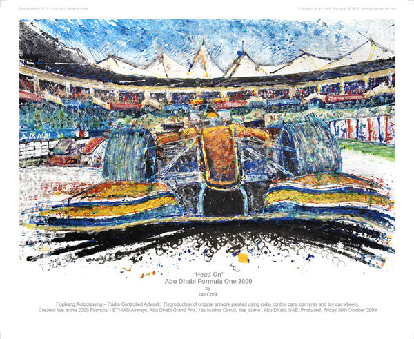 F1 Abu Dhabi ‘Head On’ 2009 - POPBANGCOLOUR Shop