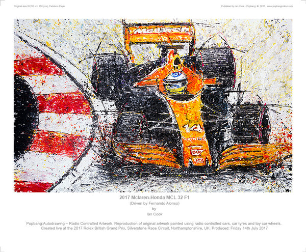 F1 2017 Mclaren-Honda MCL 32 driven by Fernando Alonso - POPBANGCOLOUR Shop