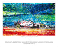 F1 Force India Formula 1 team VJM10 2017 driven bv Sergio Perez - POPBANGCOLOUR Shop