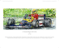 F1 Renault Williams FW14 (1991) - POPBANGCOLOUR Shop