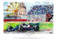 F1 Tyrrell 009 - Bill Coombs winning at the Silverstone Classic - POPBANGCOLOUR Shop