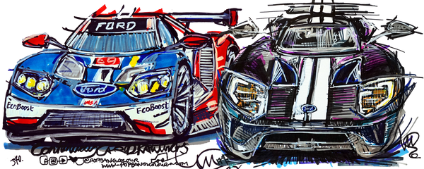 Ford Performance GT's GTE & road car | #ContinuousCar |  Mug
