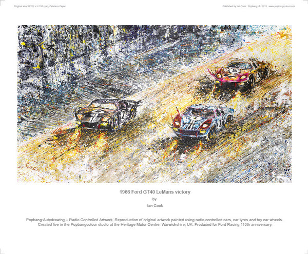 Ford GT40 Le Mans 1966 - POPBANGCOLOUR Shop