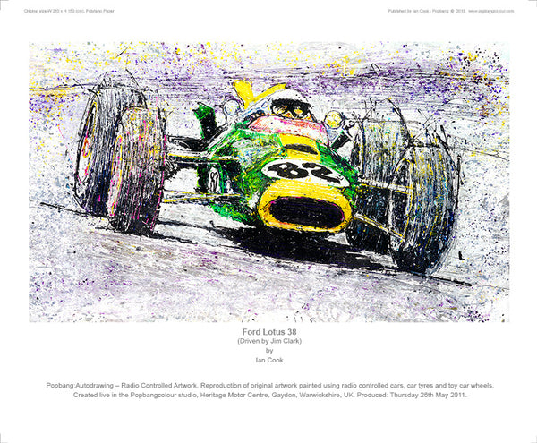 Lotus-Ford 38 Jim Clark #82 - POPBANGCOLOUR Shop