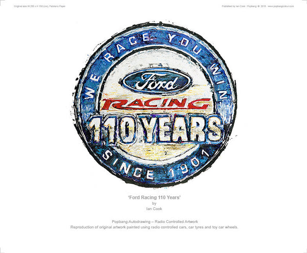 Ford Racing 100 Years Logo - POPBANGCOLOUR Shop