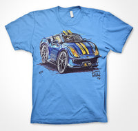 Ferrari 488 Pista - blue #ContinuousCar Unisex T-shirt