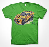 Ferrari 488 Pista - Xquiste - Yellow #ContinuousCar Unisex T-shirt