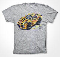 Ferrari 488 Pista - Xquiste - Yellow #ContinuousCar Unisex T-shirt