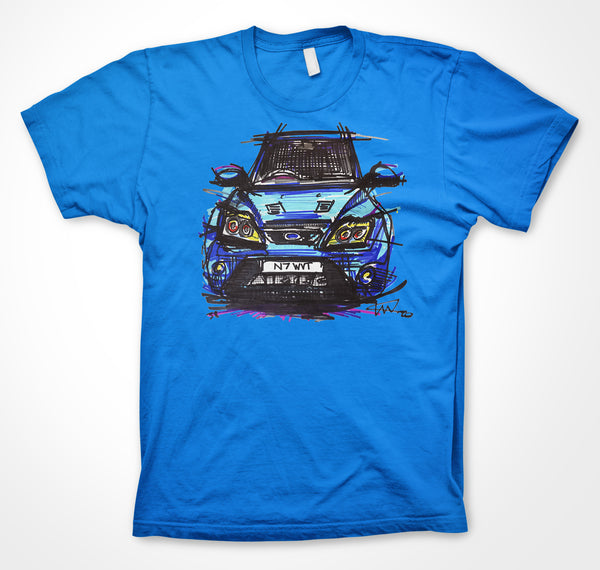 Ford Focus RS MKII - NWVT #ContinuousCar Unisex T-shirt