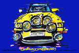Ford Escort Cosworth Michelin Pilot WRC | #ContinuousCar metal print | 30cm x 20cm