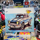 Ford Escort MK1 | #ContinuousCar metal print | 30cm x 20cm