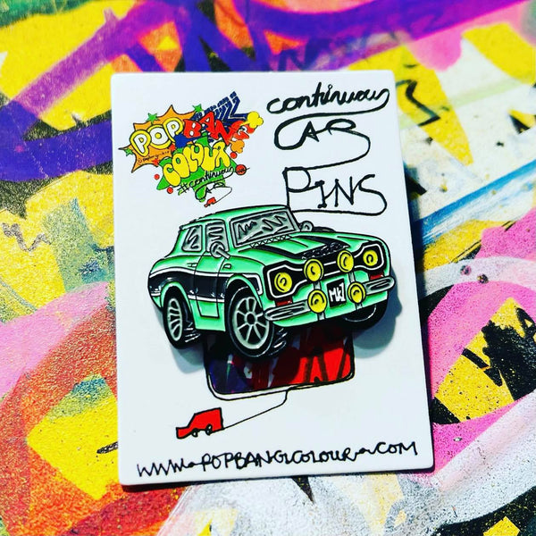 Ford Escort MK1 | Green & Black | Limited edition enamel pin badge |  Sold Out