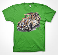 Volkswagen Beetle 'Herbie' #ContinuousCar Unisex T-shirt