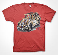 Volkswagen Beetle 'Herbie' #ContinuousCar Unisex T-shirt