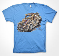 Volkswagen Beetle 'Herbie' #ContinuousCar Unisex T-shirt