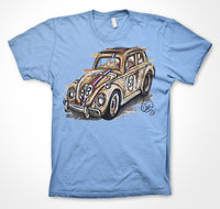 Volkswagen Beetle 'Herbie' #ContinuousCar Unisex T-shirt