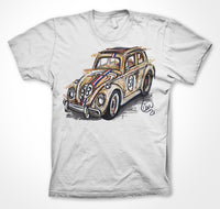 Volkswagen Beetle 'Herbie' #ContinuousCar Unisex T-shirt