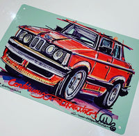 BMW - Steve's Classic | #ContinuousCar metal print | 30cm x 20cm