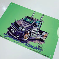 Volkswagen Transporter - Transporter HQ | #ContinuousCar metal print | 30cm x 20cm