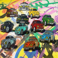 VW "Baloo the Beetle" orange enamel pin badge - |only 1 remaining