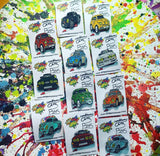 VW "Baloo the Beetle" orange enamel pin badge - |only 1 remaining
