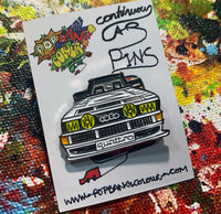 Limited edition white Audi Quattro enamel pin badge - | 33 only