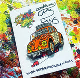 Limited edition VW "Baloo the Beetle" orange enamel pin badge - | 50  only