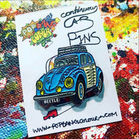 VW "Baloo the Beetle" blue enamel pin badge - | 1 only remaining