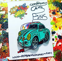 Porsche 356 - light green | Limited edition enamel pin badge - | 33  only