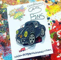 Porsche 356 - dark grey | Limited edition enamel pin badge | only 1 left