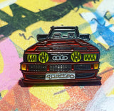 Audi Quattro Limited edition red enamel pin badge - | out of stock