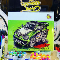 Renault Clio Cup - Jade Edwards | #ContinuousCar metal print | 30cm x 20cm