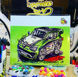 Renault Clio Cup - Jade Edwards | #ContinuousCar metal print | 30cm x 20cm