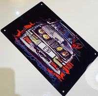 BMW E30 works racing livery | #ContinuousCar metal print | 30cm x 20cm