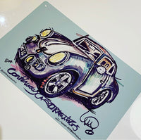 Porsche 356 | #ContinuousCar metal print | 30cm x 20cm
