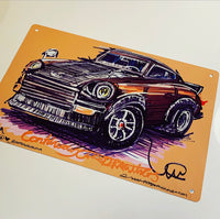 Datsun 260Z | #ContinuousCar metal print | 30cm x 20cm