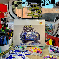 Porsche Ice Rally - Alex Denham | #ContinuousCar metal print | 30cm x 20cm