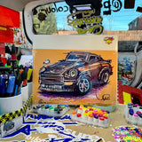 Datsun 260Z | #ContinuousCar metal print | 30cm x 20cm