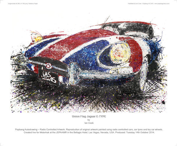 Jaguar E-TYPE Union Flag - POPBANGCOLOUR Shop