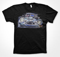 Jaguar E-Type Lightweight #ContinuousCar Unisex T-shirt