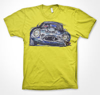 Jaguar E-Type Lightweight #ContinuousCar Unisex T-shirt