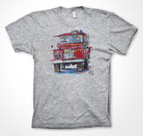 Land Rover Series Fire Tender #ContinuousCar Unisex T-shirt