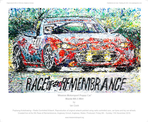 ‘Mission Motorsport Poppy Car’ Mazda MX-5 Mk4 - POPBANGCOLOUR Shop