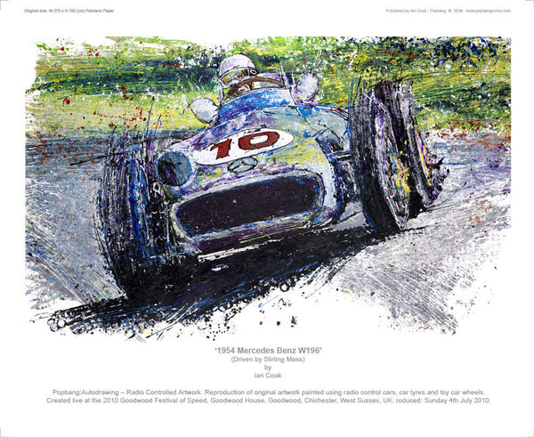 Mercedes Benz W196 1954 - POPBANGCOLOUR Shop