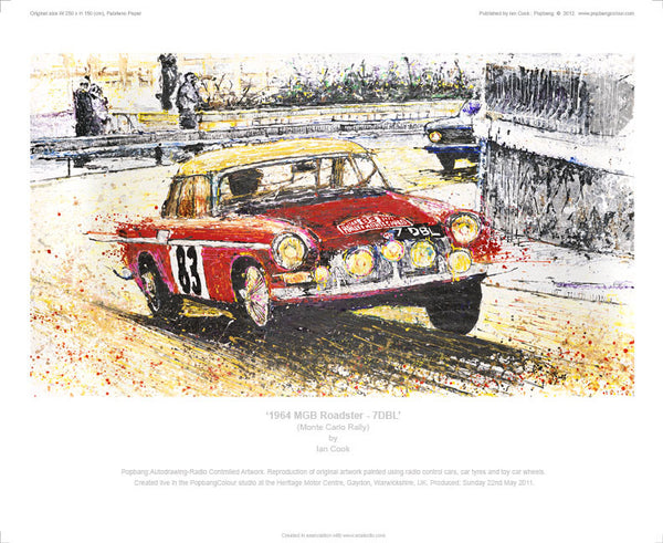 MGB 1964 Roadster 7DBL Monte Carlo Rally - POPBANGCOLOUR Shop