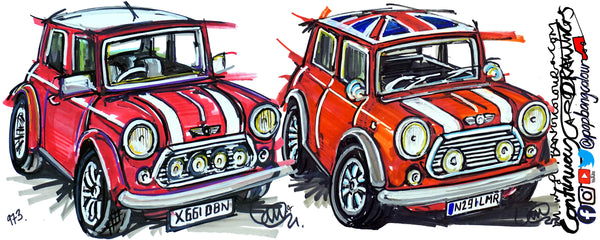Mini Union Flag & White Roof | #ContinuousCar |  Mug