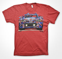 Mazda MX-5 'Poppy Car' Mission Motorsport #ContinuousCar Unisex T-shirt