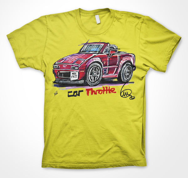 Mazda MX-5 'Car Throttle'  #ContinuousCar Unisex T-shirt