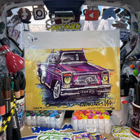 Mercedes Benz Classic  | #ContinuousCar metal print | 30cm x 20cm